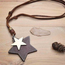 Load image into Gallery viewer, Simple Cute Star Pendant Necklace Black Green Coffee