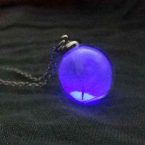Dandelion Glow Light Pendant Necklace