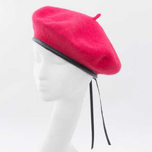 Load image into Gallery viewer, fashionable and simple wool pink beret hat for women