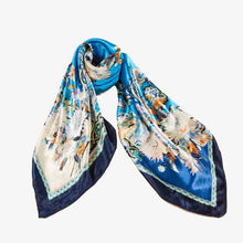 Load image into Gallery viewer, Blue Bandana Print Scarf