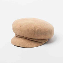 Load image into Gallery viewer, simple and fashionable wool beret Khaki hat