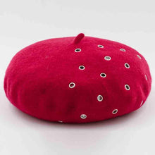Load image into Gallery viewer, Red wool beret for women special gift