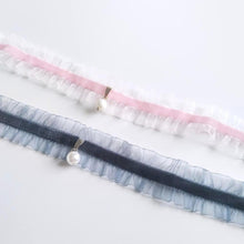 Load image into Gallery viewer, Blue Pink 2 Chokers beautiful and fashionable handcrafted choker