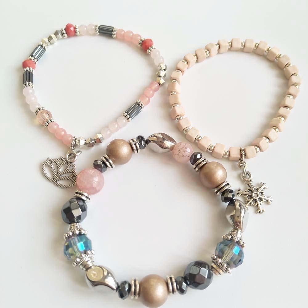 Very meaningful layers beaded bracelets for women