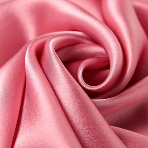 Fashionable Simple Natural Silk Bandanas Pink/Green