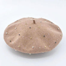 Load image into Gallery viewer, Hand sewing diamonds beret for women