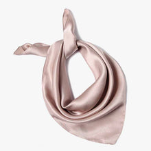 Load image into Gallery viewer, comfortable beige bandanas natural silk scarf for women birthday gift/anniversary gift