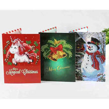 Load image into Gallery viewer, Christmas card with diamond drilling