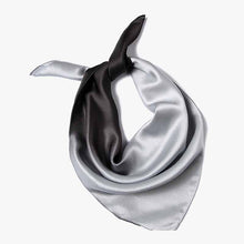 Load image into Gallery viewer, Gradient color black silk scarf bandanas for women birthday/anniversary gifts