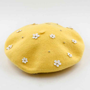 Cute Little Flowers Wool Berets Hats
