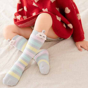 Family Time Coral Velvet Winter Socks for Parents and Kids