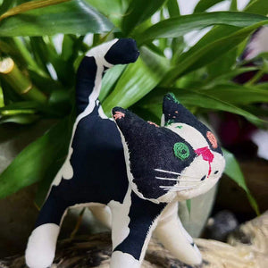 Cow Cat Chinese Traditional Hand Embroidery Heritage Handicraft Animal Home Decor Toy Special Gift