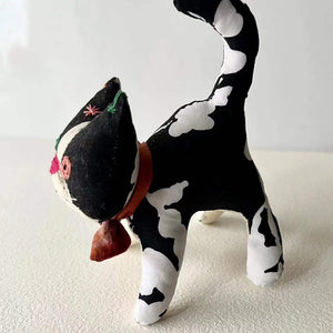 Cow Cat Chinese Traditional Hand Embroidery Heritage Handicraft Animal Home Decor Toy Special Gift