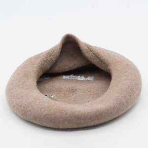 Embroidery Heart Plane Wool Beret 3 Colors
