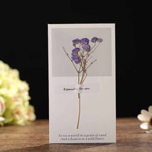 Load image into Gallery viewer, Dried Flowers Birthday Thank You New Year Love Cards