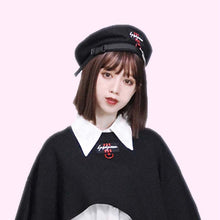 Load image into Gallery viewer, Women/Men Wool Black Beret Hat