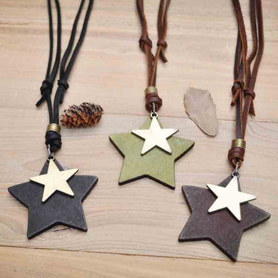 Creative gift star pendant necklace fashionable and cute