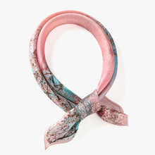 Load image into Gallery viewer, Fashionable Natural Print Pink Silk Bandana Women