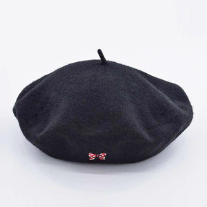 soft and comfy wool black beret hats for women