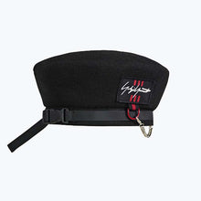 Load image into Gallery viewer, Women and men black wool beret hat fashionable accessories