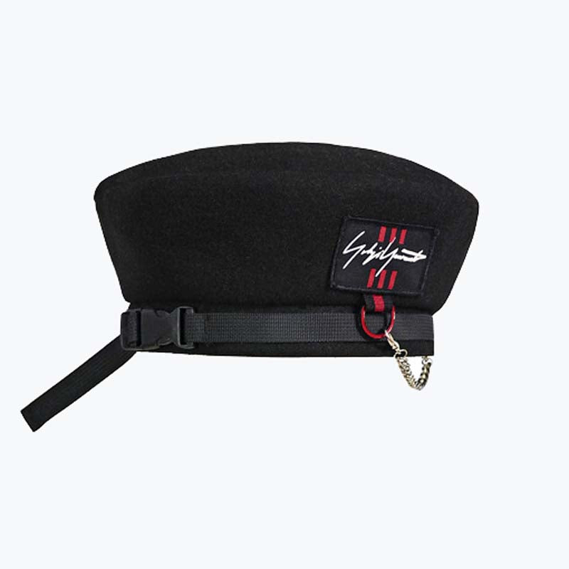 Women and men black wool beret hat fashionable accessories