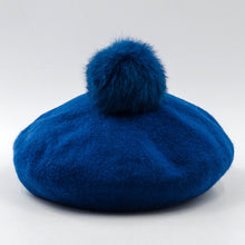 Load image into Gallery viewer, Women Wool Pom Pom Beret Beanie