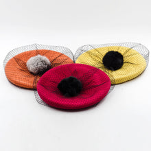 Load image into Gallery viewer, Mesh Veil wool beret