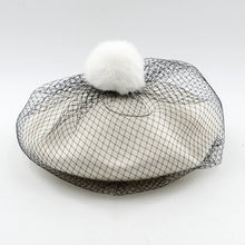Load image into Gallery viewer, veil wool beret hats