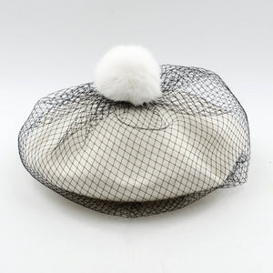 veil wool beret hats