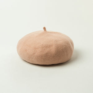 Simple Fashionable Women Black Wool Beret Beanie Lady Hat