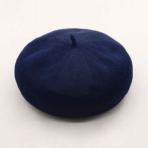 comfy knitted beret hat for women
