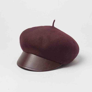 Simple&Fashionable Peak Cap Wool Beret