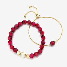 Load image into Gallery viewer, Golden plated Gemstone bracelets for women