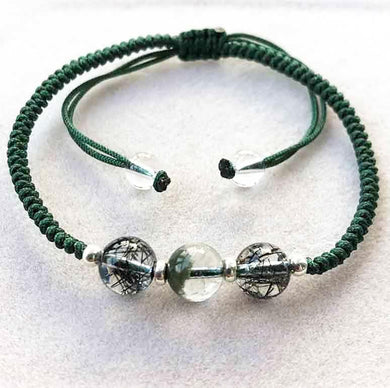 Fortunate green phantom crystal bracelet for men and women