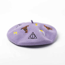 Load image into Gallery viewer, wool purple beret