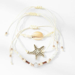 Seashell handmade bracelets white color