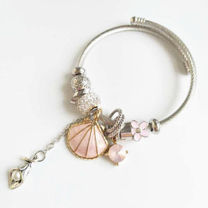 Shell pink bracelet chain for women