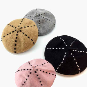 Womens beret hats for winter and autumn