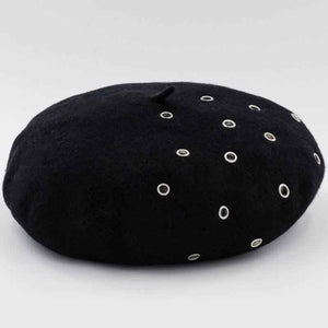 Japanese style wool beret for women