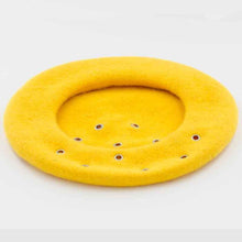Load image into Gallery viewer, women wool beret with rivet