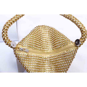 Women Diamond Bag Golden/Sliver