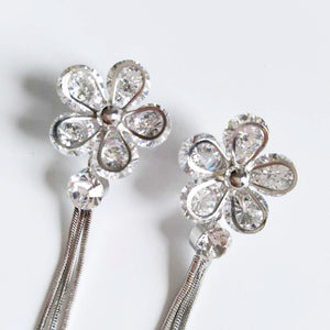 Flowers Diamonds Earrings
