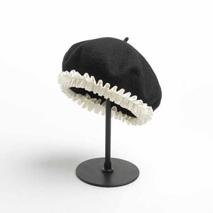 wool beret beanie for women