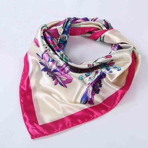 Rose/Orange Bandana Print Scarves for Women