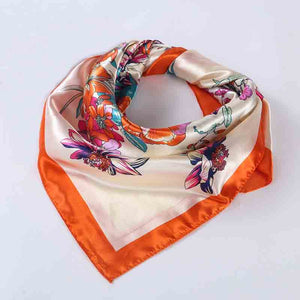 Rose/Orange Bandana Print Scarves for Women