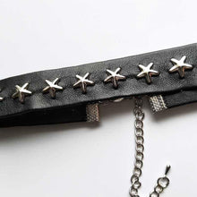Load image into Gallery viewer, Stars Gothic Leather Choker