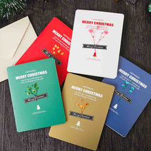 Load image into Gallery viewer, Christmas cards with dried flowers