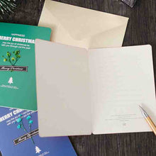 Load image into Gallery viewer, Christmas Cards with Real Dried Flowers