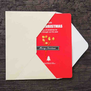 Christmas Cards with Real Dried Flowers