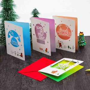 Christmas/Greeting/Love Cards with Hollow Design